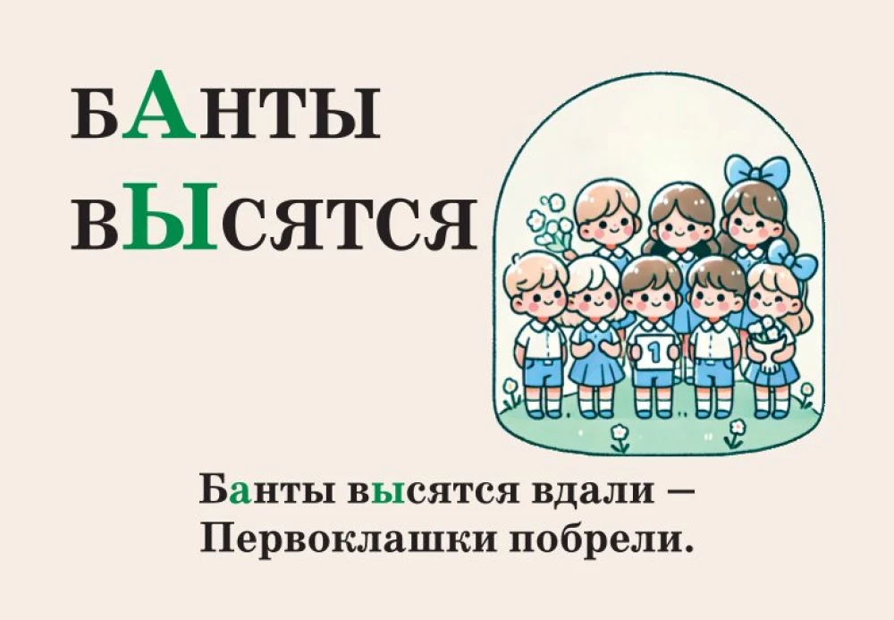 Mnemonic Cards on the Russian Language. Accents